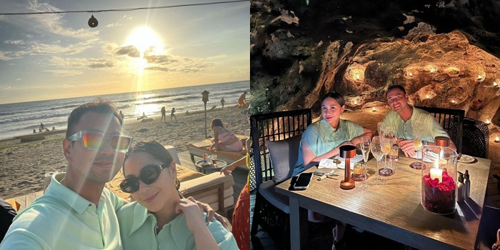 Ulang Tahun Bersamaan, ini 10 Momen Raffi Ahmad dan Nagita Slavina Dinner Romantis di Bali