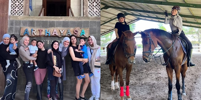 Bareng Lesty Kejora Hingga Dara Arafah, ini 9 Potret Tissa Biani saat Latihan Berkuda