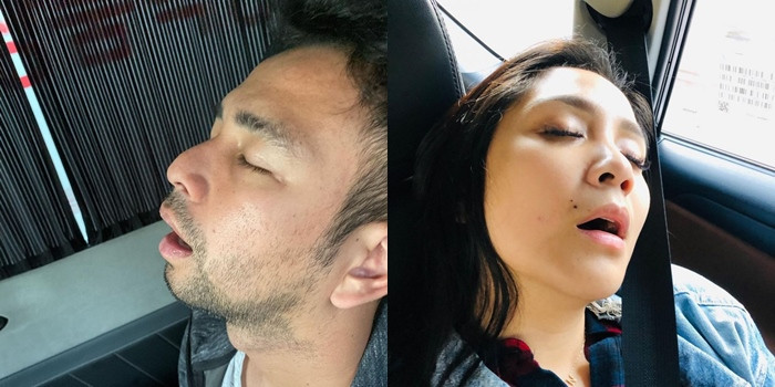 10 Potret Raffi Ahmad dan Nagita Slavina saat Tidur Mangap, Netizen: Bobo Mangap Aja Tetap Cantik